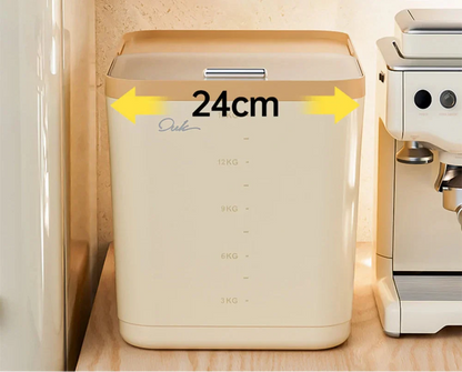 10KG Storage Container – Sealed Cereal, Pet Food, Rice, or Flour  Dispenser with Buckle